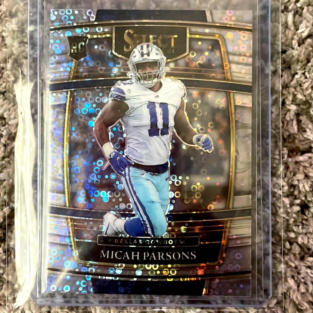 2021 Panini Select Silver Disco Micah Parsons rookie card